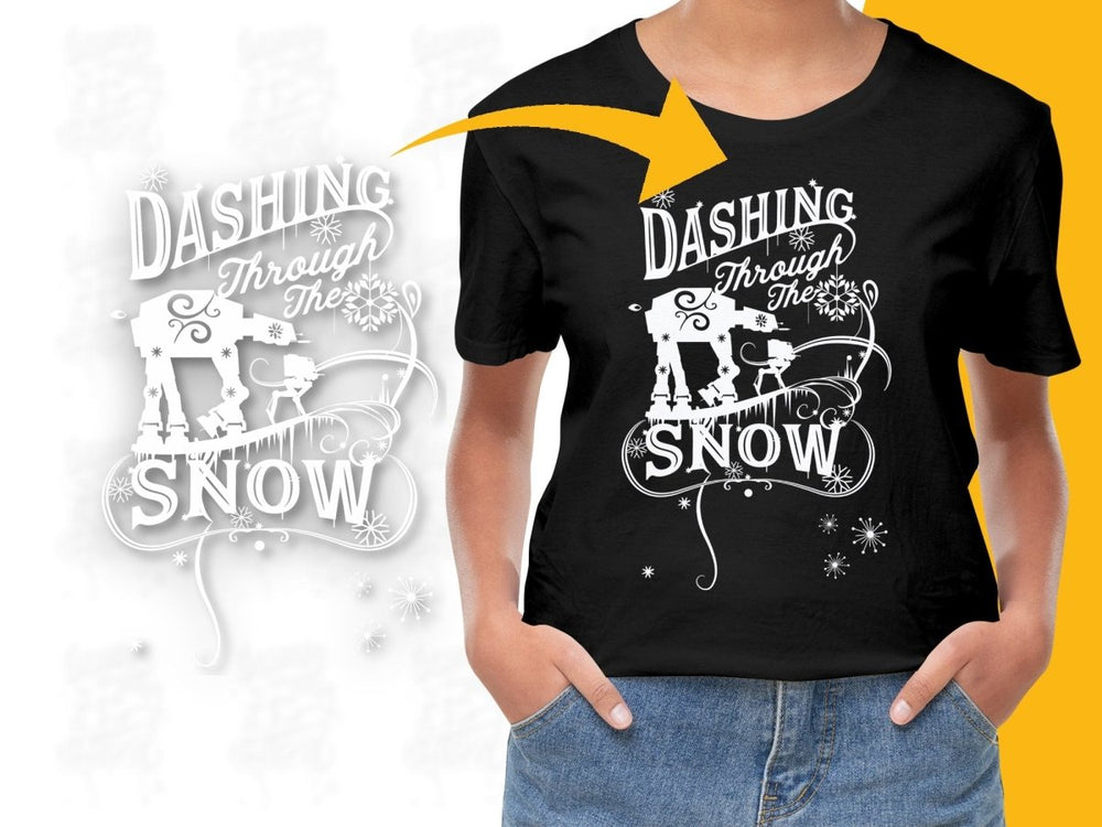 Dashing Through the Snow AT - AT Christmas PNG File - Teepew