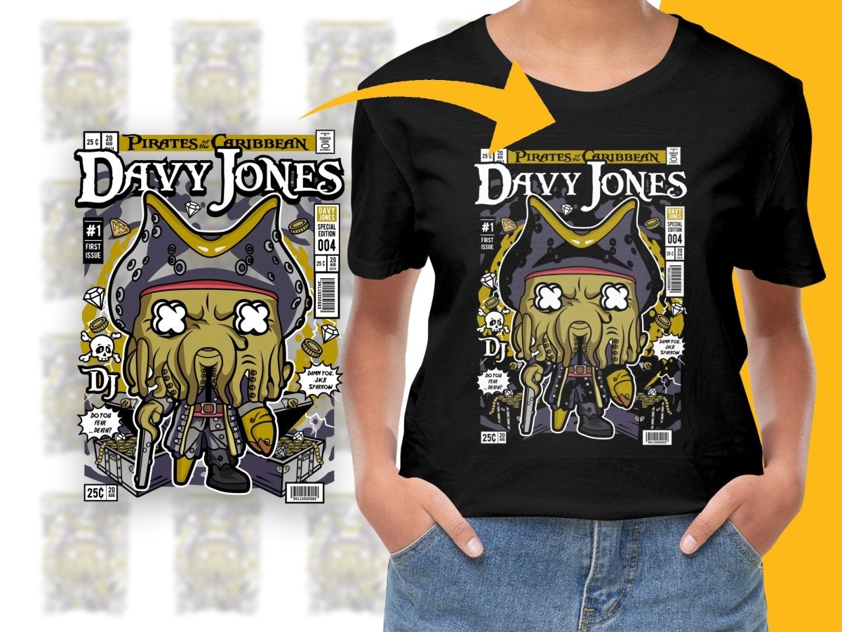 Davy Jones Pirates Of Caribean Popculture PNG File - Teepew