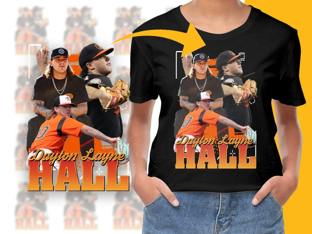 Dayton Layne Hall Baseball Bootleg PNG File - Teepew