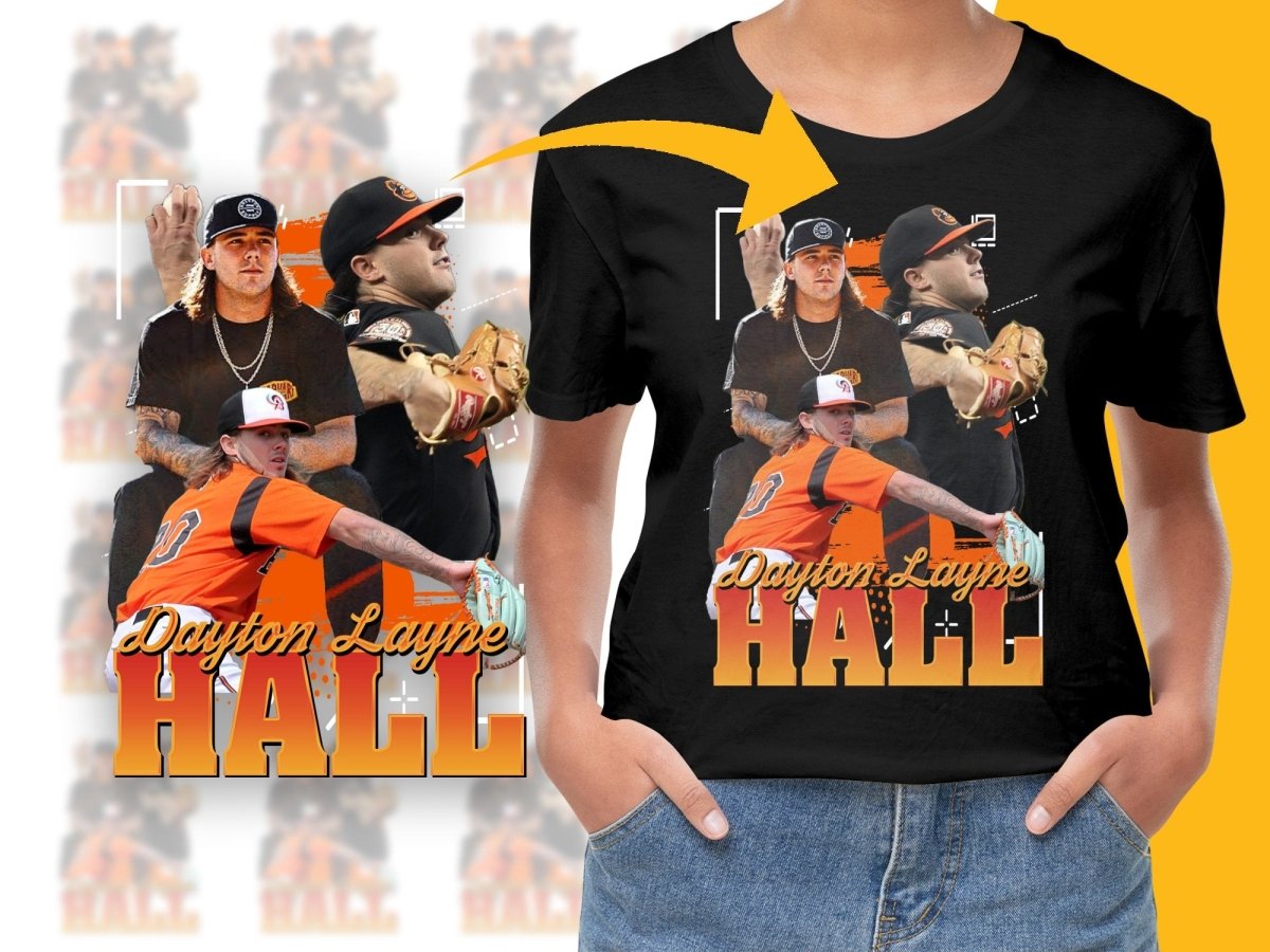 Dayton Layne Hall Baseball Bootleg PNG File - Teepew