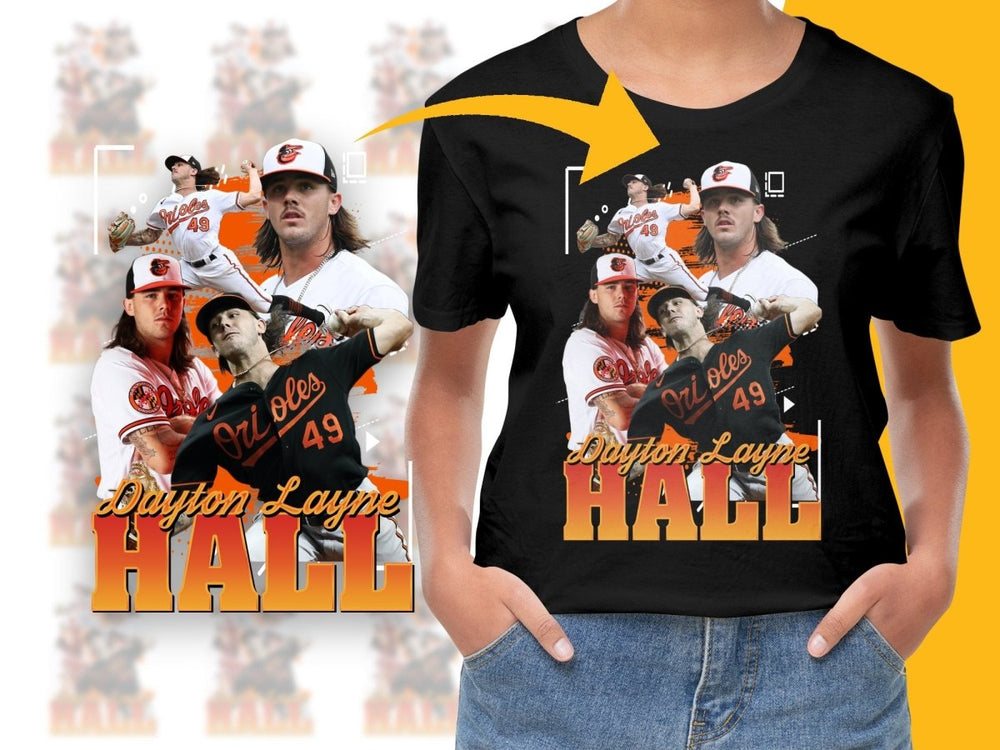 Dayton Layne Hall Custom MLB Baseball Bootleg PNG File - Teepew