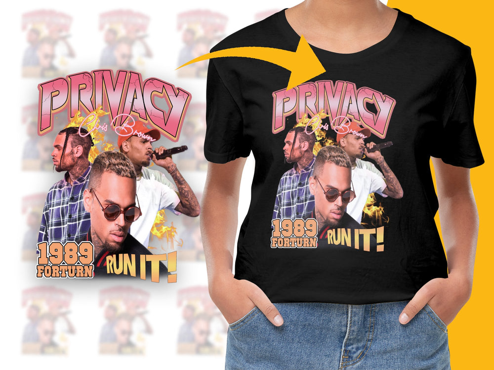 Vintage 1989 Forerun Graphic Tee, Privacy Run It! Retro Hip-Hop T-Shirt