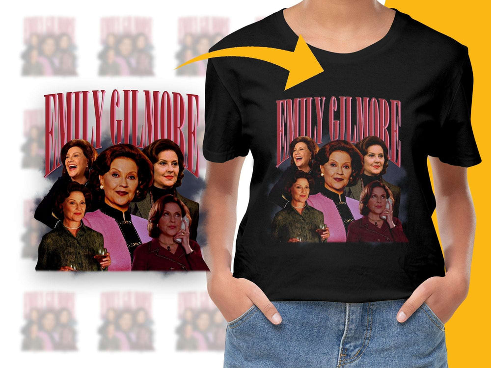 Emily Gilmore Character Collage T-Shirt, Vintage Graphic Tee, Fan Apparel, TV Show Merchandise, Unique Gift Idea