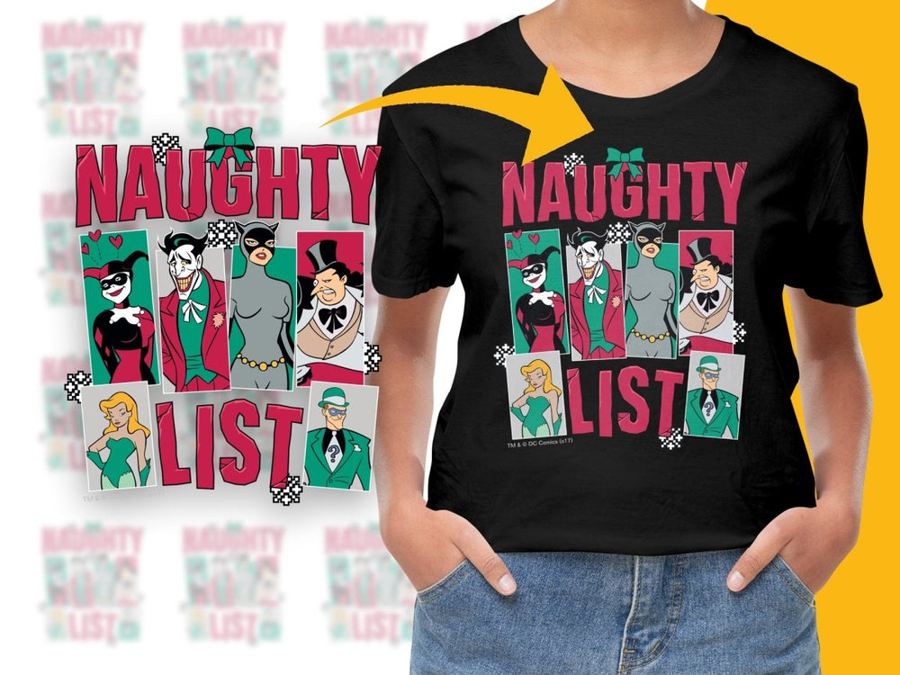 DC Comics Villains Naughty List Christmas PNG File - Teepew
