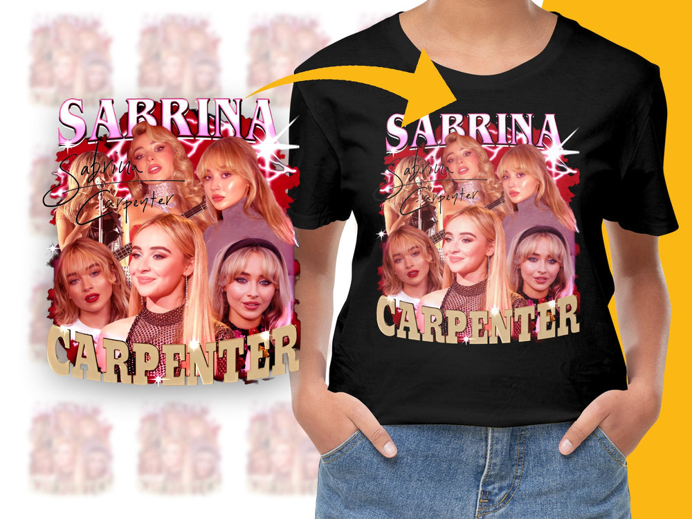 Sabrina Carpenter Fan T-Shirt, Pop Music Star Graphic Tee, Trendy Celebrity Merchandise