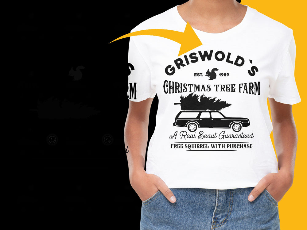 Griswold's Christmas Tree Farm T-Shirt, Holiday Graphic Tee, Vintage Style, Festive Apparel, 1989 Retro Design, Novelty Gift