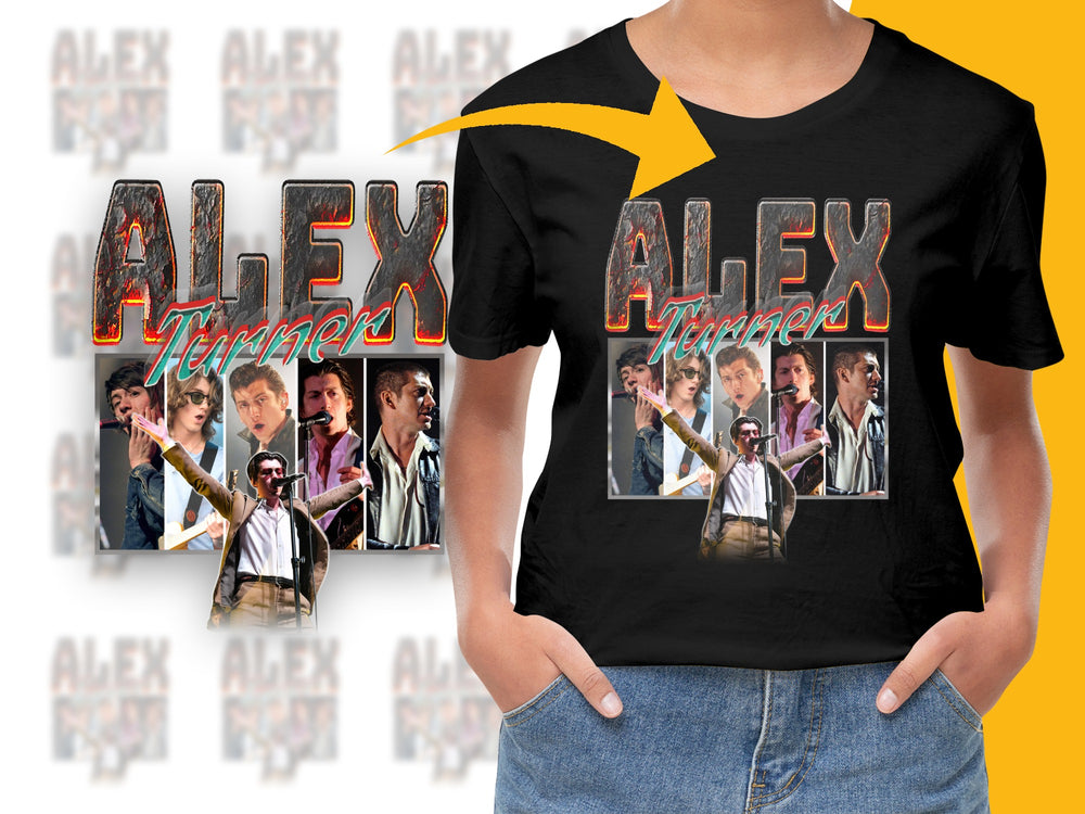Custom Alex Turner T-Shirt, Arctic Monkeys Band Tee, Graphic Print Shirt, Music Fan Gift, Unisex Clothing