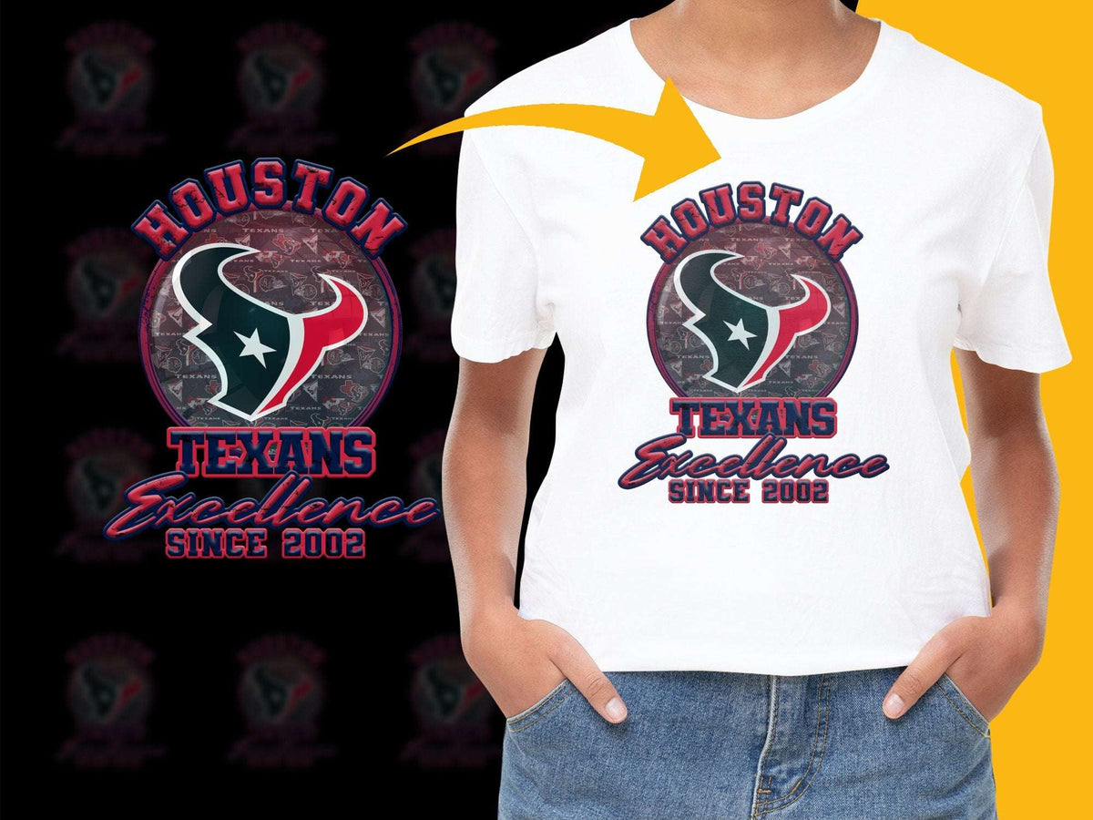 Houston Texans T-Shirt, Excellence Since 2002 Graphic Tee, NFL Team Apparel, Sports Fan Gift