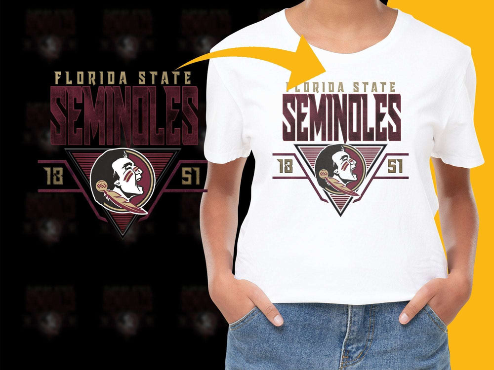 Florida State Seminoles T-Shirt, Unisex White Graphic Tee, College Football Apparel, Sports Fan Gift Idea