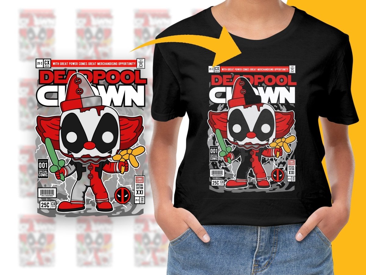 Deadpool Clown Popculture PNG File - Teepew