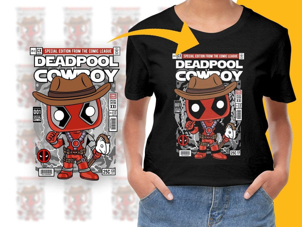 Deadpool Cowboy Popculture PNG File - Teepew