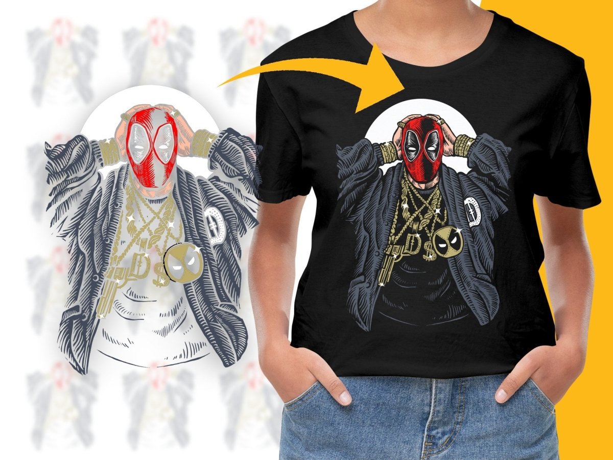 Deadpool Gangsta Popculture PNG File - Teepew