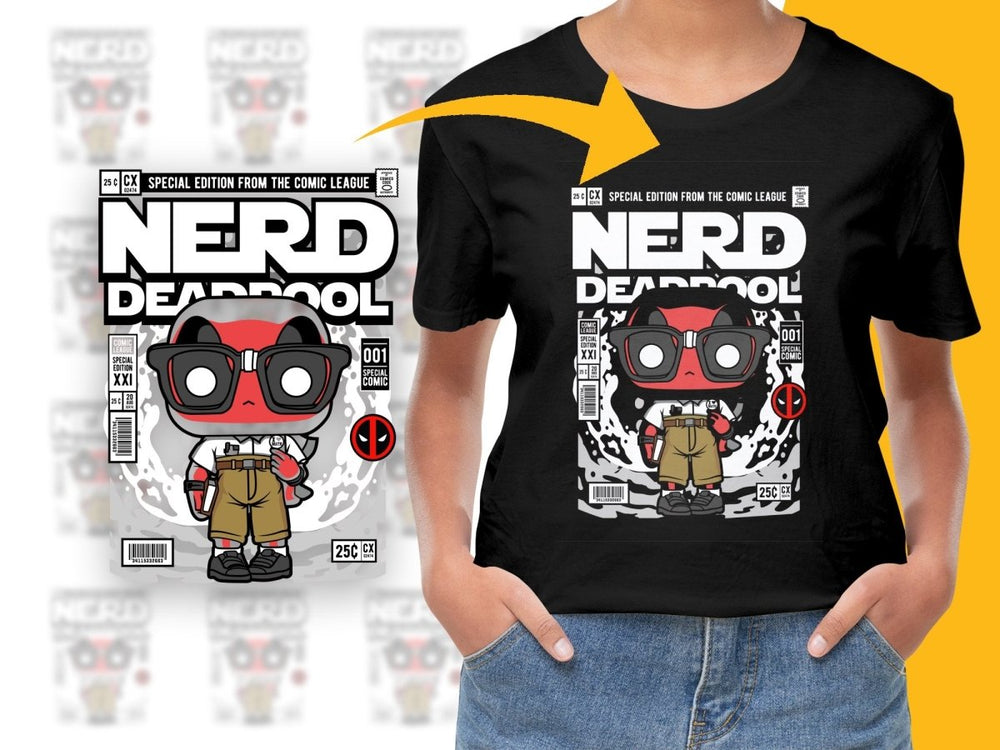 Deadpool Nerd Popculture PNG File - Teepew