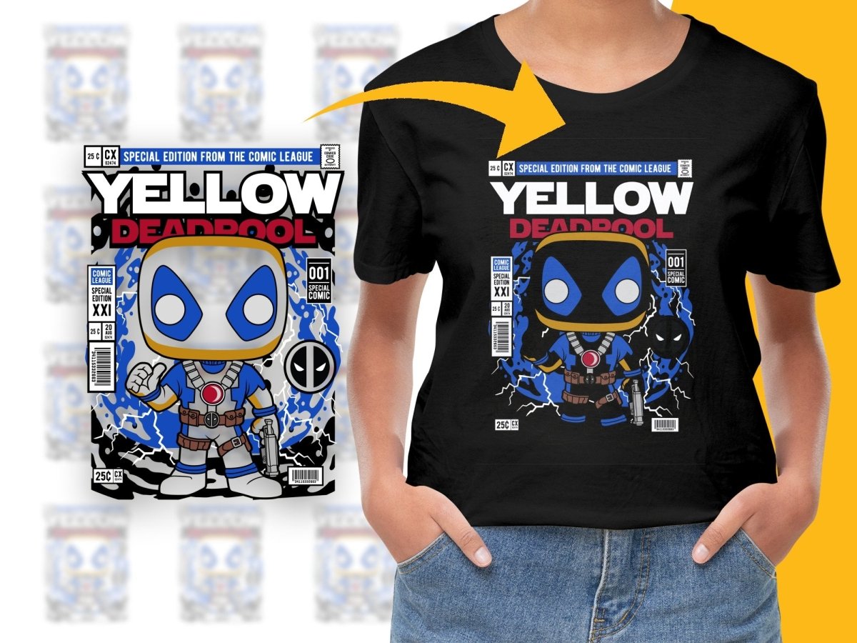 Deadpool Yellow Popculture PNG File - Teepew