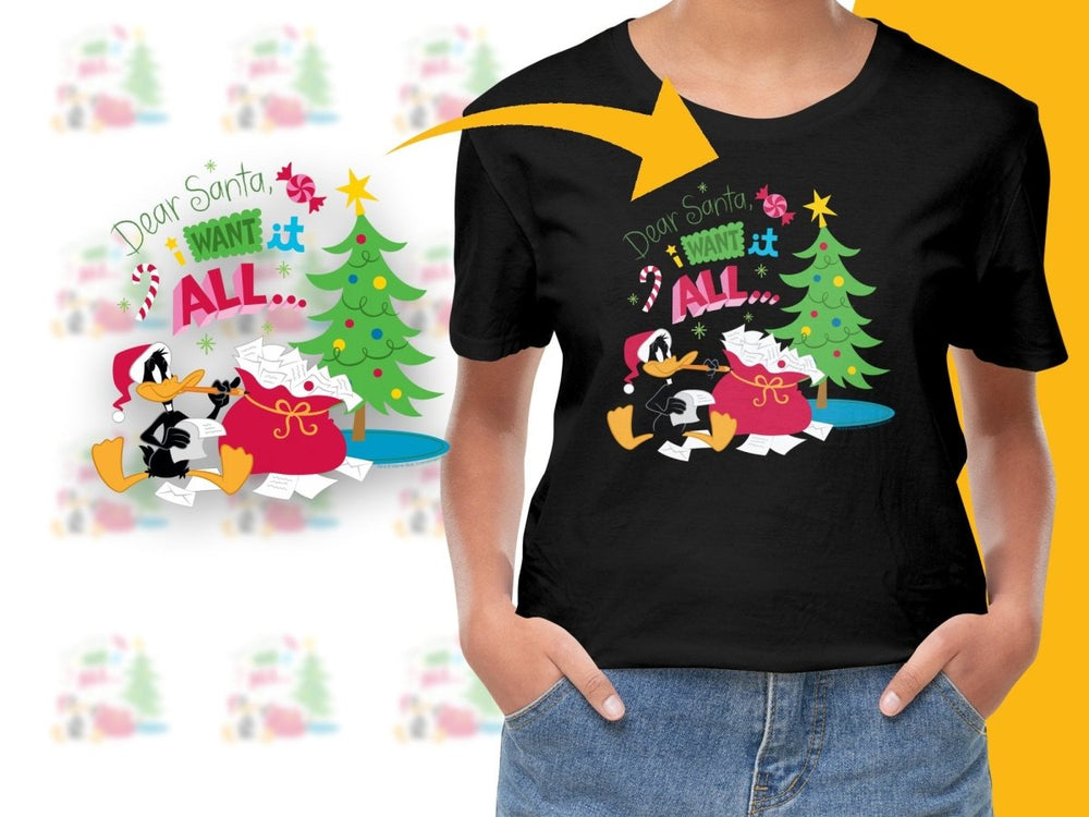 Dear Santa I Want It All Christmas PNG File - Teepew