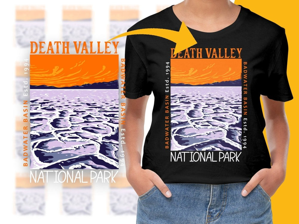 Death Valley Badwater Basin National Park Png Digital Download - Teepew