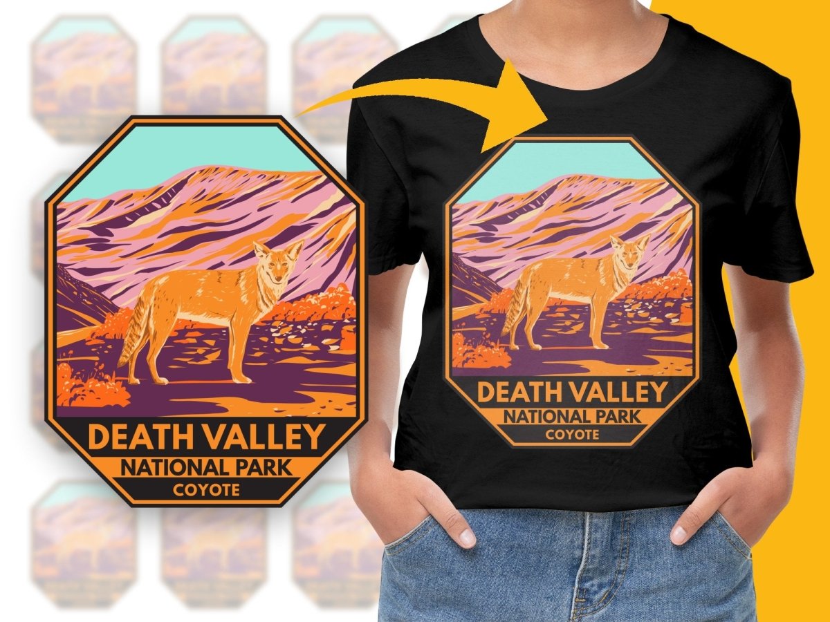 Death Valley National Park Coyote Graphic Png Digital Download - Teepew
