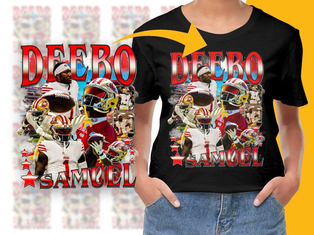 Deebo Samuel Themed Sport Action Graphic PNG File - Teepew