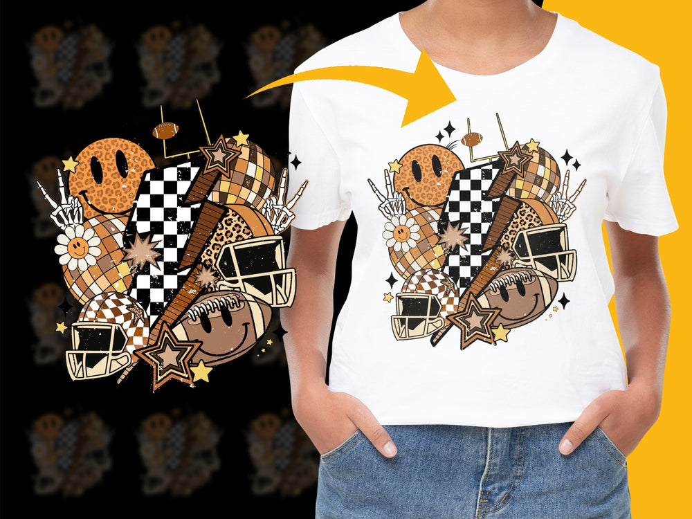 Kids Racing T-Shirt, Cool Race Car and Helmet Graphic Tee, Youth Sporty Shirt, Checkered Flag Design Top for Children