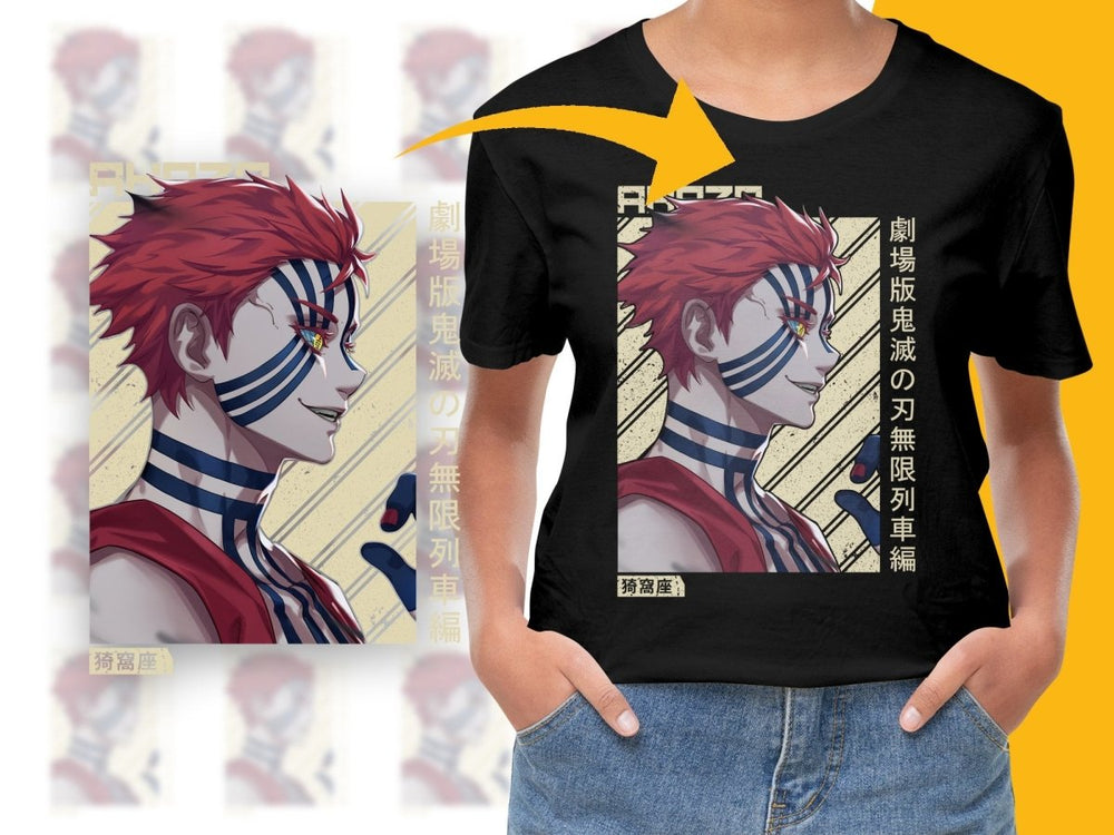 Demon Slayer Manga Akaza Art Print PNG Digital - Teepew