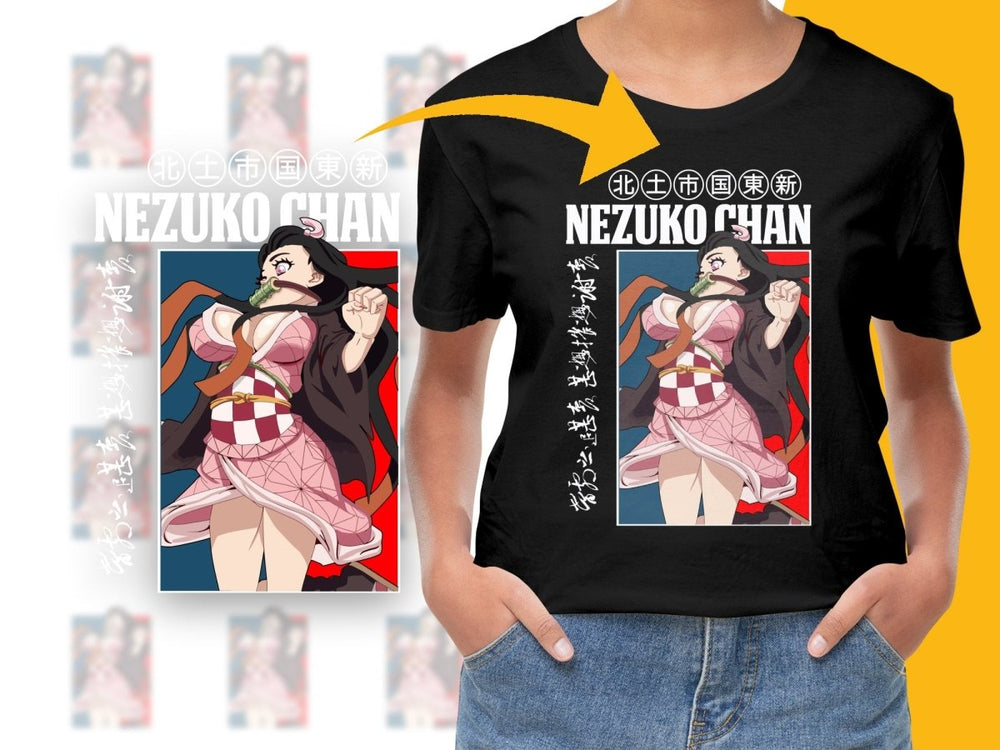 Demon Slayer Nezuko Fighting Pose Women's PNG File - Teepew