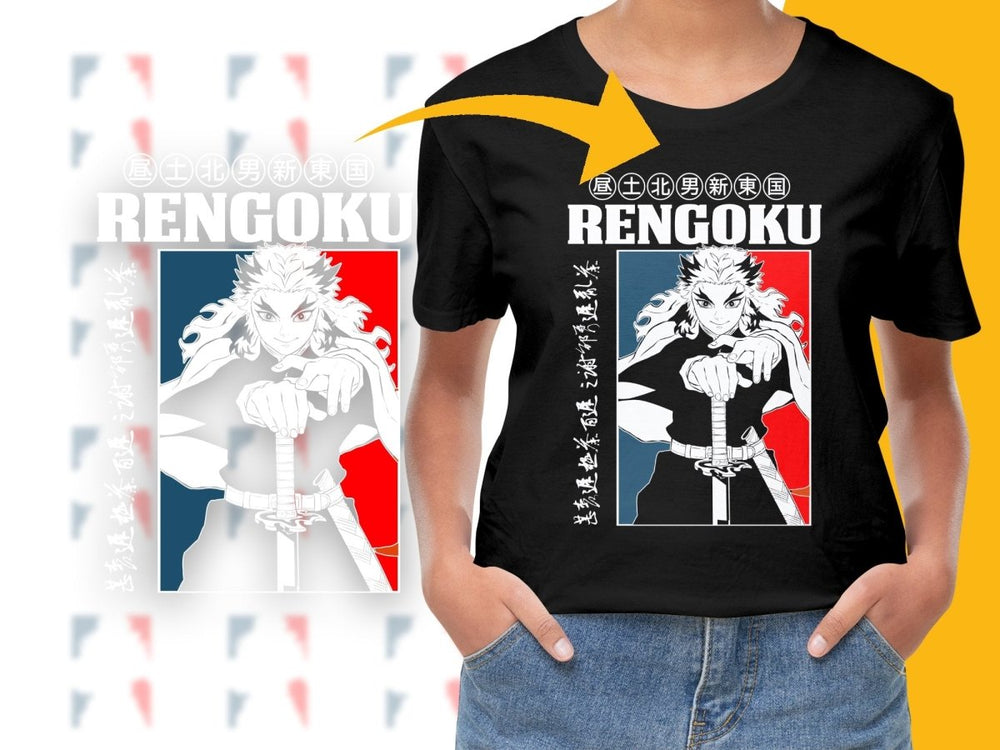 Demon Slayer Stylish Rengoku PNG File - Teepew