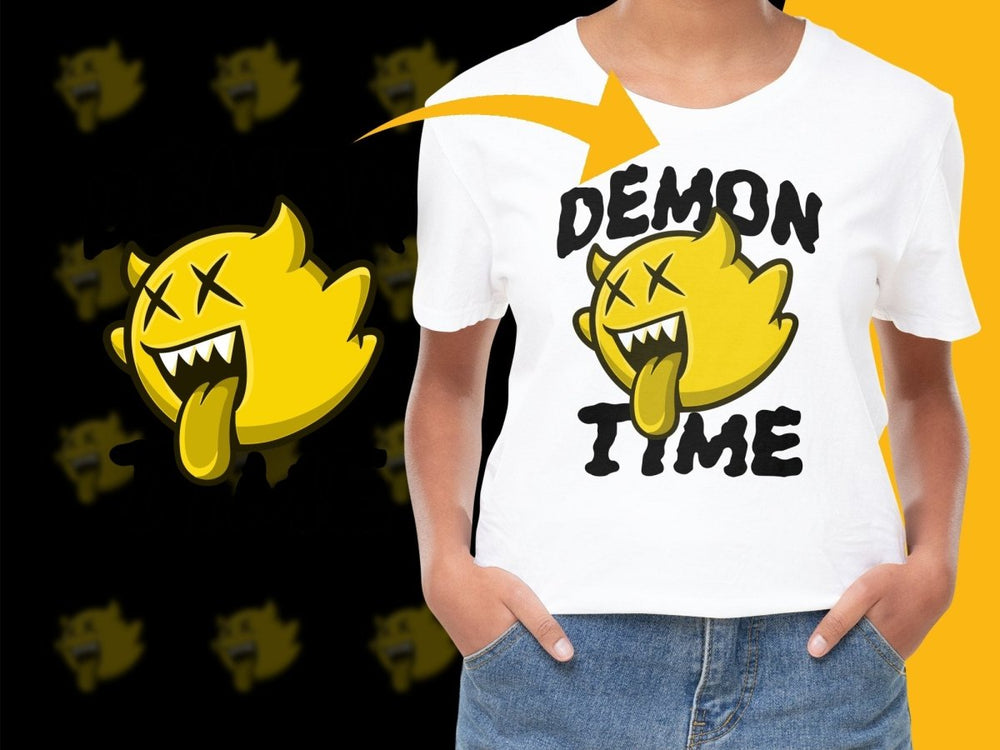 Demon Time StreetWear Graphic Tees Casual PNG File - Teepew