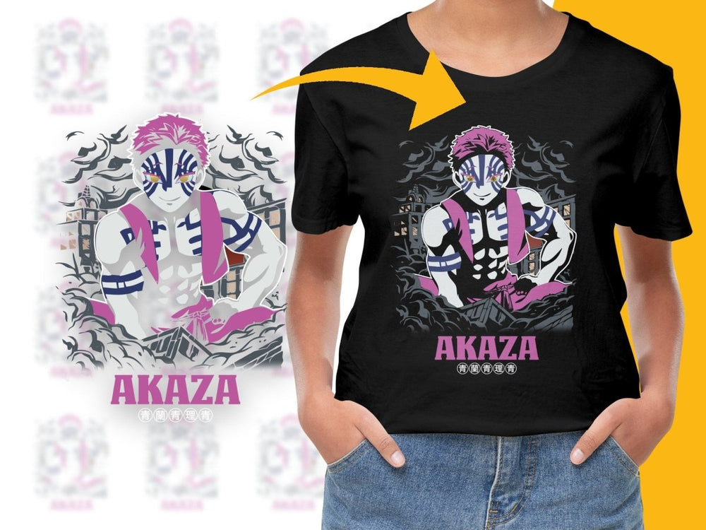Demonic Villain Akaza Muscle Graphic Anime PNG File - Teepew