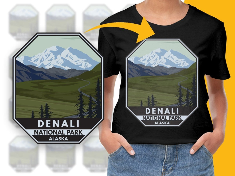 Denali National Park Alaska Scenic View Png Digital Download - Teepew