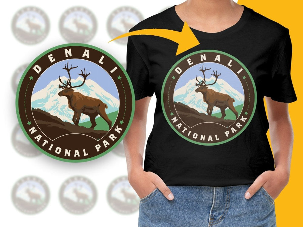Denali National Park Caribou Design Png Digital Download - Teepew