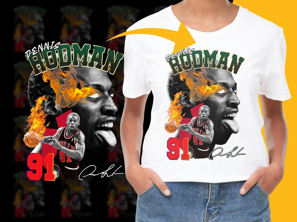 Dennis Rodman Basketball Legend PNG File - Teepew
