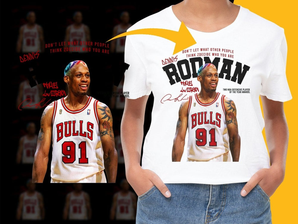 Dennis Rodman Motivational Bulls PNG File - Teepew