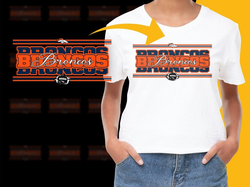 Denver Broncos Bold Graphic Logo PNG File - Teepew