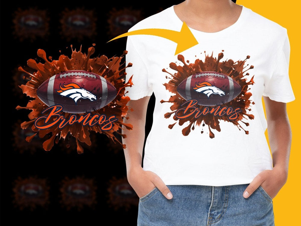 Denver Broncos Fan Art NFL Football PNG File - Teepew
