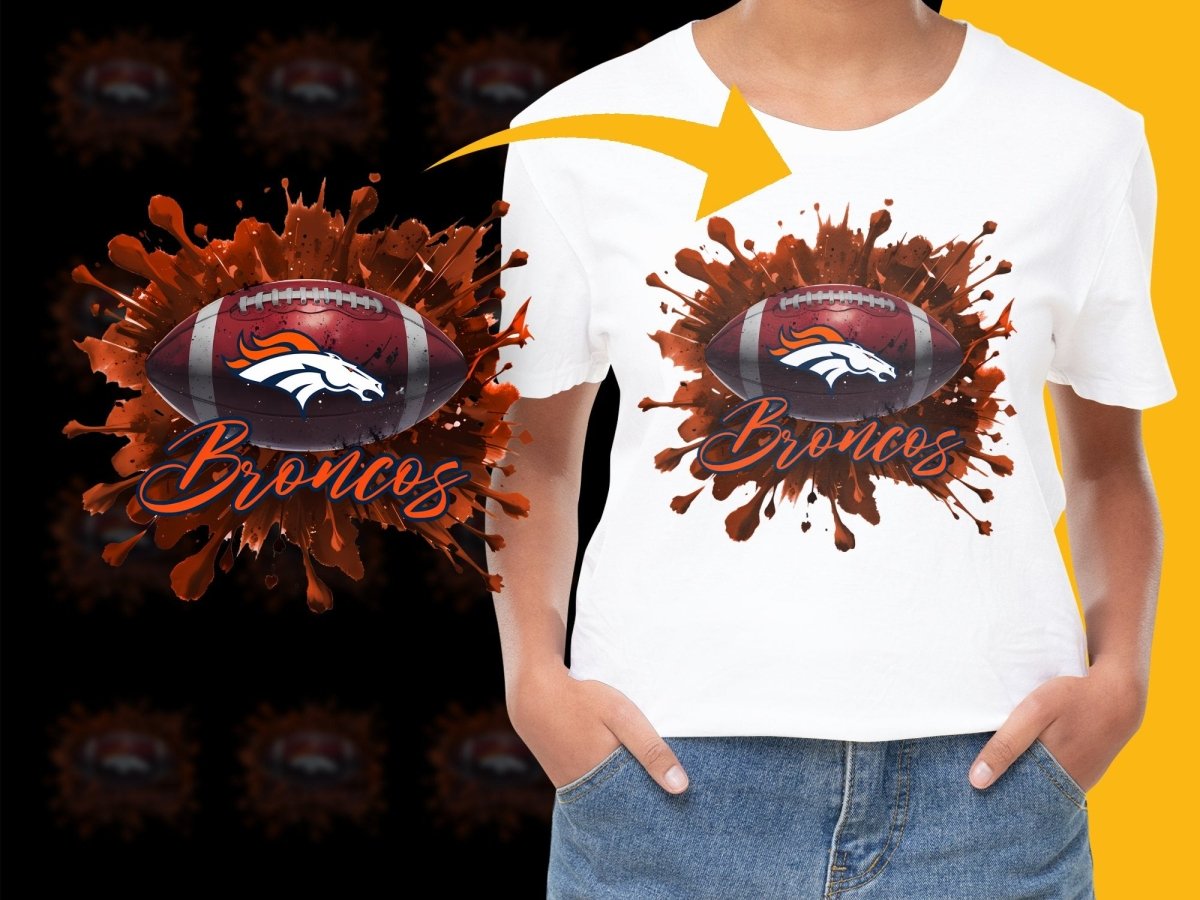 Denver Broncos Fan Art NFL Football PNG File - Teepew