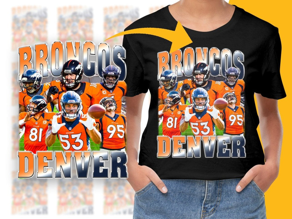 Denver Broncos Fan Bootleg Football PNG File - Teepew