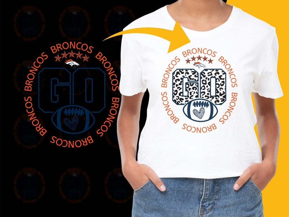 Denver Broncos Go Team Leopard Print PNG File - Teepew