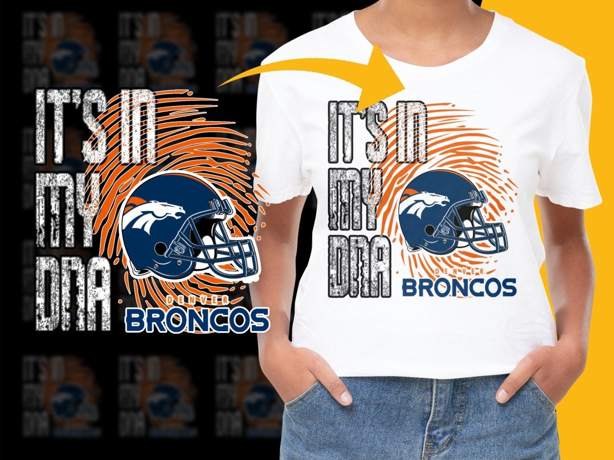 Denver Broncos It's In My DNA Graphic PNG File - Teepew