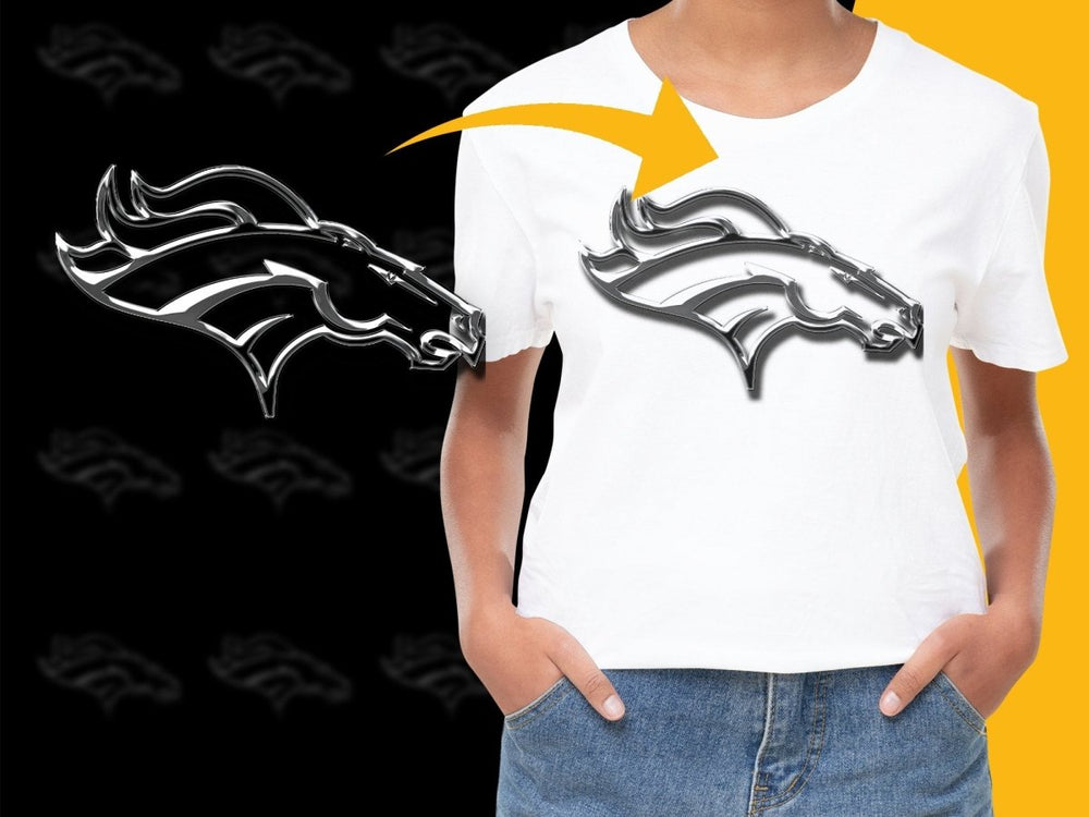 Denver Broncos Logo Design Graphic Print PNG File - Teepew