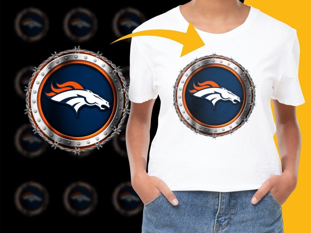 Denver Broncos Logo Print Graphic PNG File - Teepew