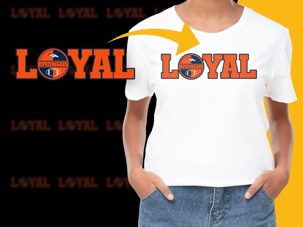 Denver Broncos Loyal Fan Graphic PNG File - Teepew
