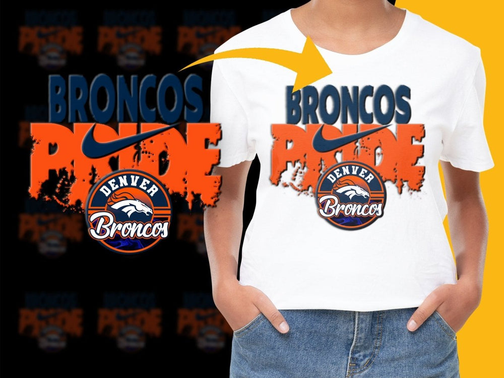 Denver Broncos Pride Football Fan Graphic PNG File - Teepew