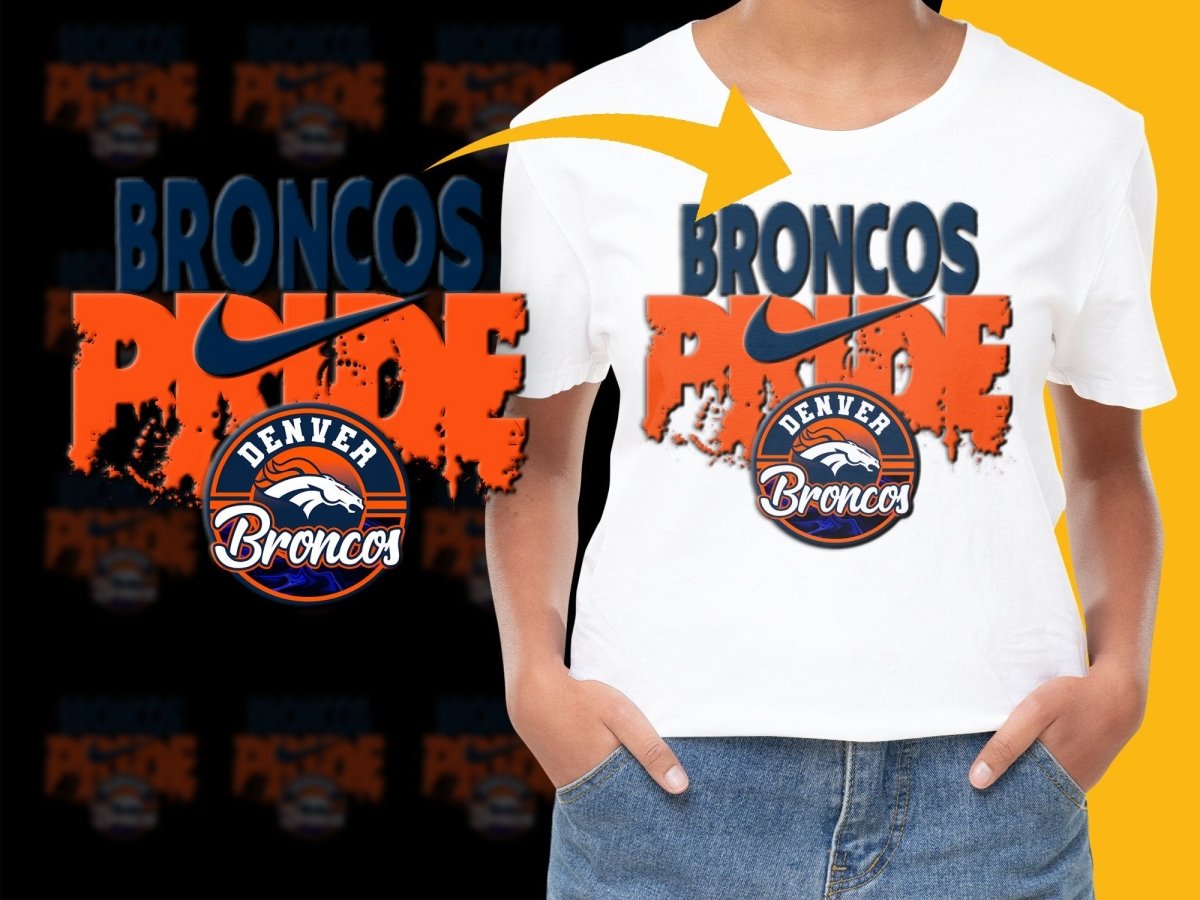 Denver Broncos Pride Football Fan Graphic PNG File - Teepew