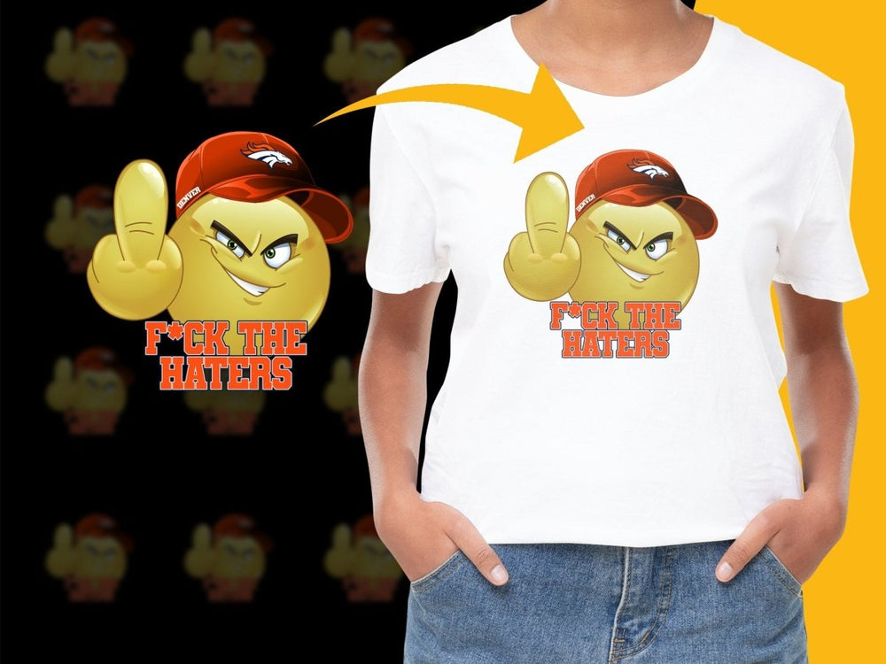Denver Haters Emoji Middle Finger Gesture PNG File - Teepew