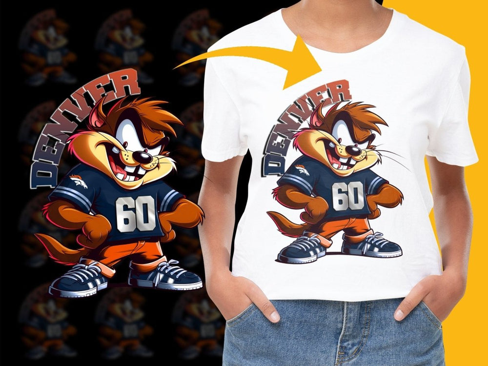 Denver NFL Team Cartoon Character Graphic PNG File - Teepew