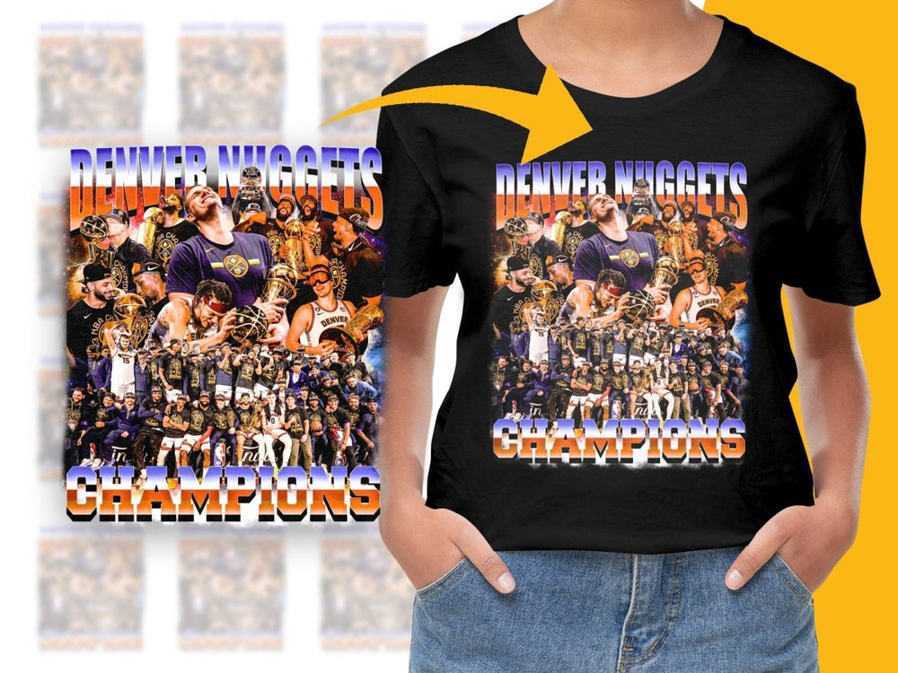 Denver Nuggets Champions Bootleg NBA Basketball PNG File - Teepew