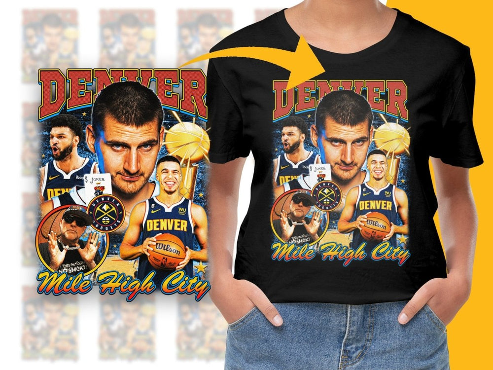Denver Nuggets Mile High City Basketball Champions Bootleg PNG File - Teepew