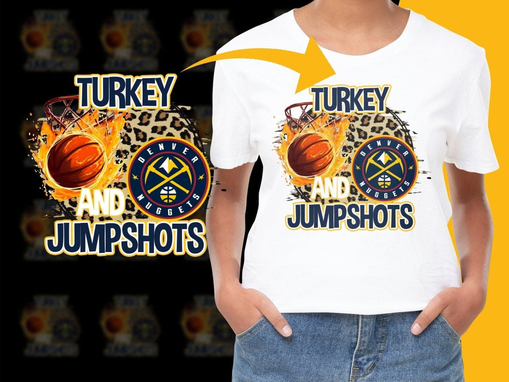 Denver Nuggets Turkey And Jumpshots PNG File - Teepew