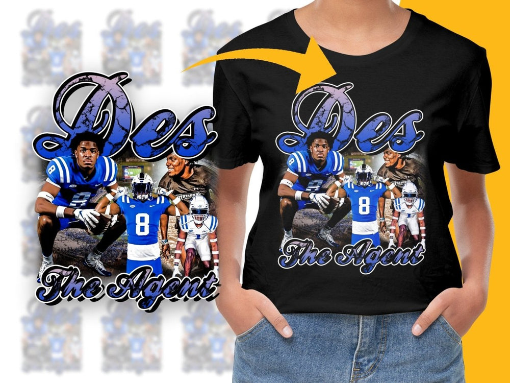 Des The Agent Football Inspired Graphic PNG File - Teepew