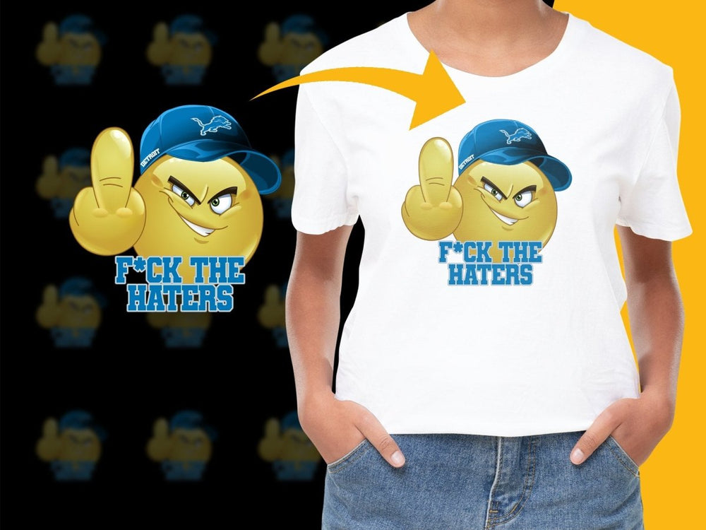 Detroit Haters Graphic Men's Funny F*ck The Haters PNG File - Teepew